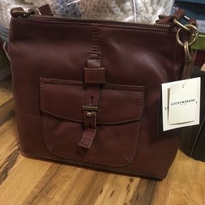 Leather crossbody bag